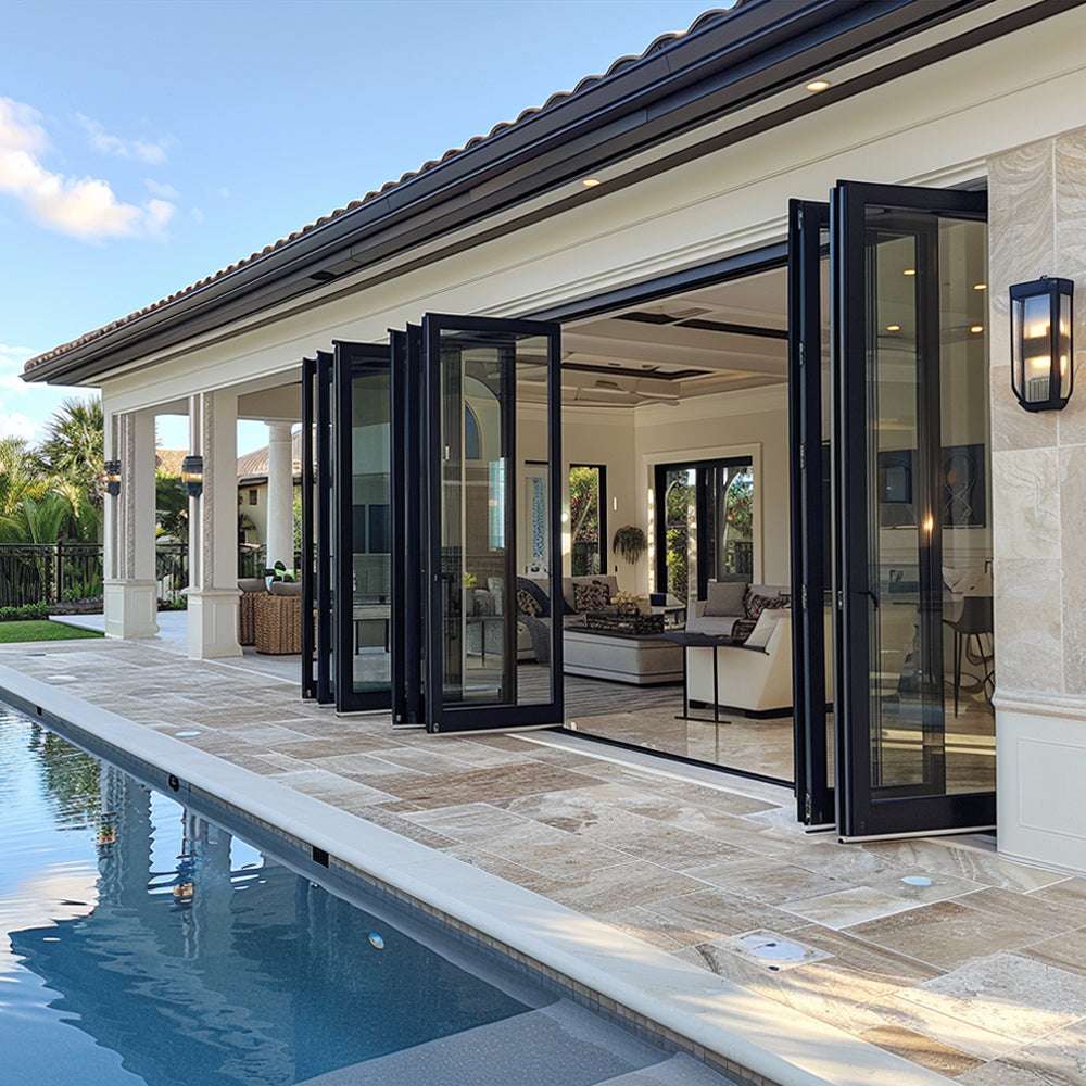 Bifolding doors UAE villa
