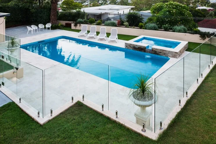 Pool glass fence UAE